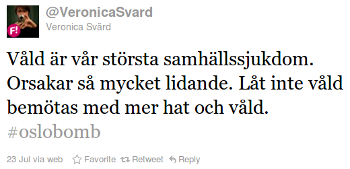 Veronica Svärds twitter