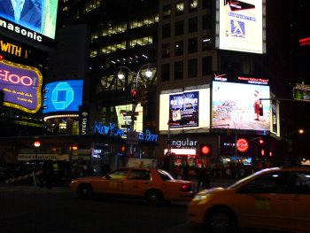 Time Square på kvällen