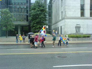 Delar av Prideparaden